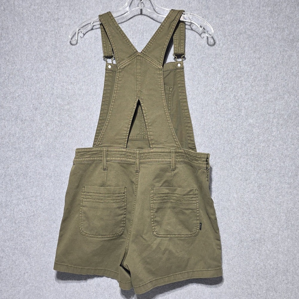 prAna Women's Green Canvas Overall Romper Shortalls - S - Picture 2 of 12